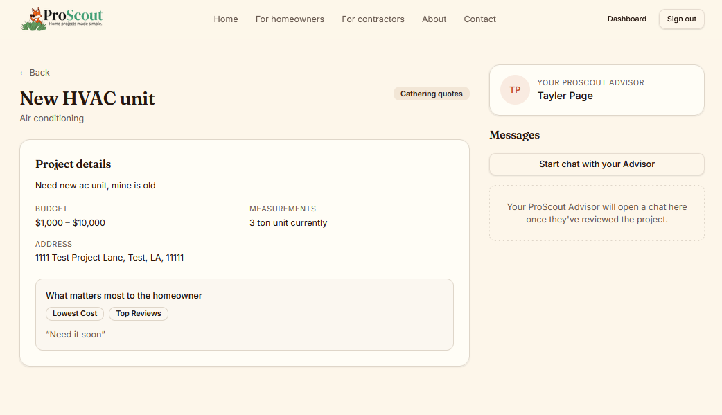 Advisor handoff & chat